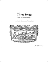 Three Songs from The Musical Almanac SATB choral sheet music cover